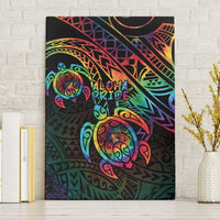 Hawaii Pride Canvas Wall Art Rainbow Swirls LT7 Without Frame Colorful - Polynesian Pride