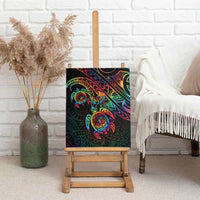 Hawaii Pride Canvas Wall Art Rainbow Swirls LT7 - Polynesian Pride