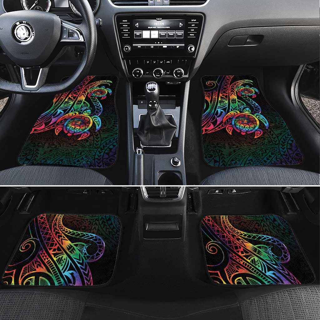 Hawaii Pride Car Mats Rainbow Swirls