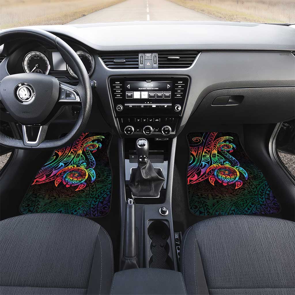Hawaii Pride Car Mats Rainbow Swirls