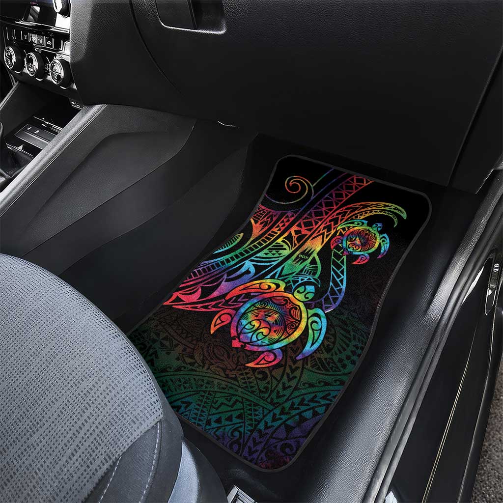 Hawaii Pride Car Mats Rainbow Swirls