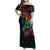 Hawaii Pride Family Matching Off Shoulder Maxi Dress and Hawaiian Shirt Rainbow Swirls