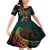 Hawaii Pride Family Matching Off Shoulder Short Dress and Hawaiian Shirt Rainbow Swirls
