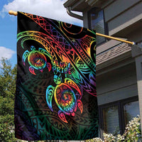Hawaii Pride Garden Flag Rainbow Swirls