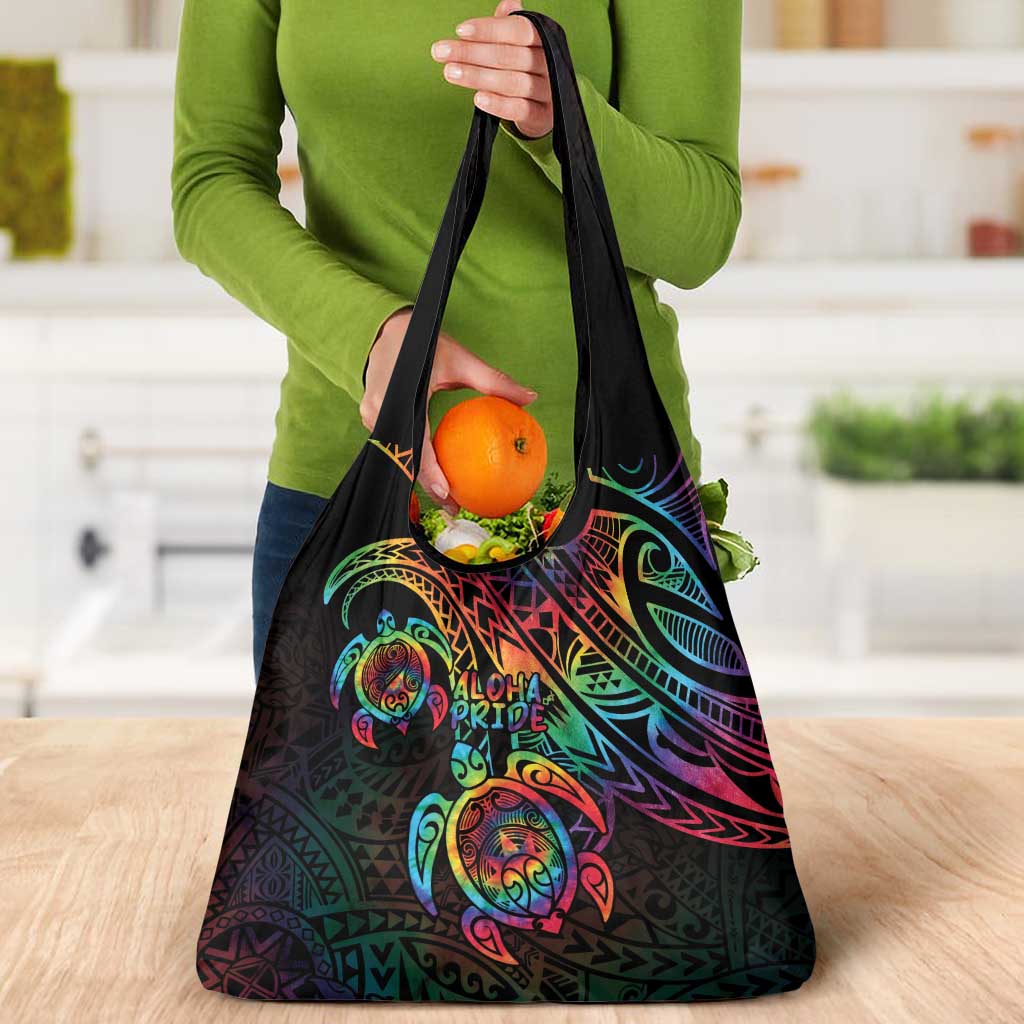 Hawaii Pride Grocery Bag Rainbow Swirls