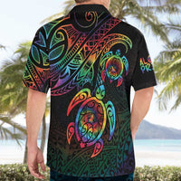 Hawaii Pride Hawaiian Shirt Rainbow Swirls LT7 - Polynesian Pride