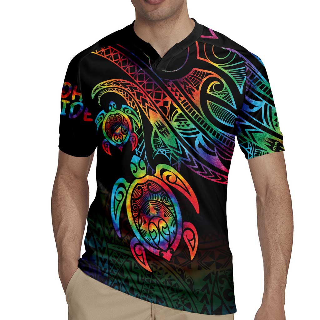 Hawaii Pride Rugby Jersey Rainbow Swirls