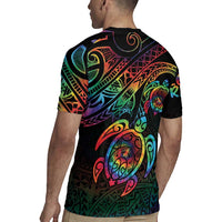 Hawaii Pride Rugby Jersey Rainbow Swirls
