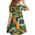 Aloha Festive Hawaii Family Matching Summer Maxi Dress and Hawaiian Shirt Mokihana - Maile and Ilima on Forest Green - Polynesian Pride