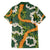 Aloha Festive Hawaii Family Matching Summer Maxi Dress and Hawaiian Shirt Mokihana - Maile and Ilima on Forest Green - Polynesian Pride