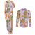 Aloha Festive Hawaii Couples Matching Tank Maxi Dress and Long Sleeve Button Shirt Mokihana - Maile and Ilima on Lilac - Polynesian Pride