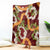 Aloha Festive Hawaii Blanket Mokihana - Maile and Ilima on Crimson - Polynesian Pride
