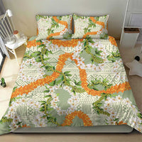 Aloha Festive Hawaii Bedding Set Mokihana - Maile Leis in Muted Summer - Polynesian Pride