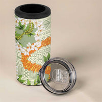 Aloha Festive Hawaii 4 in 1 Can Cooler Tumbler Mokihana - Maile Leis in Muted Summer - Polynesian Pride