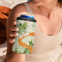 Aloha Festive Hawaii 4 in 1 Can Cooler Tumbler Mokihana - Maile Leis in Muted Summer - Polynesian Pride