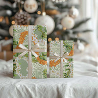 Aloha Festive Hawaii Wrapping Paper Mokihana - Maile Leis in Muted Summer LT7 - Polynesian Pride