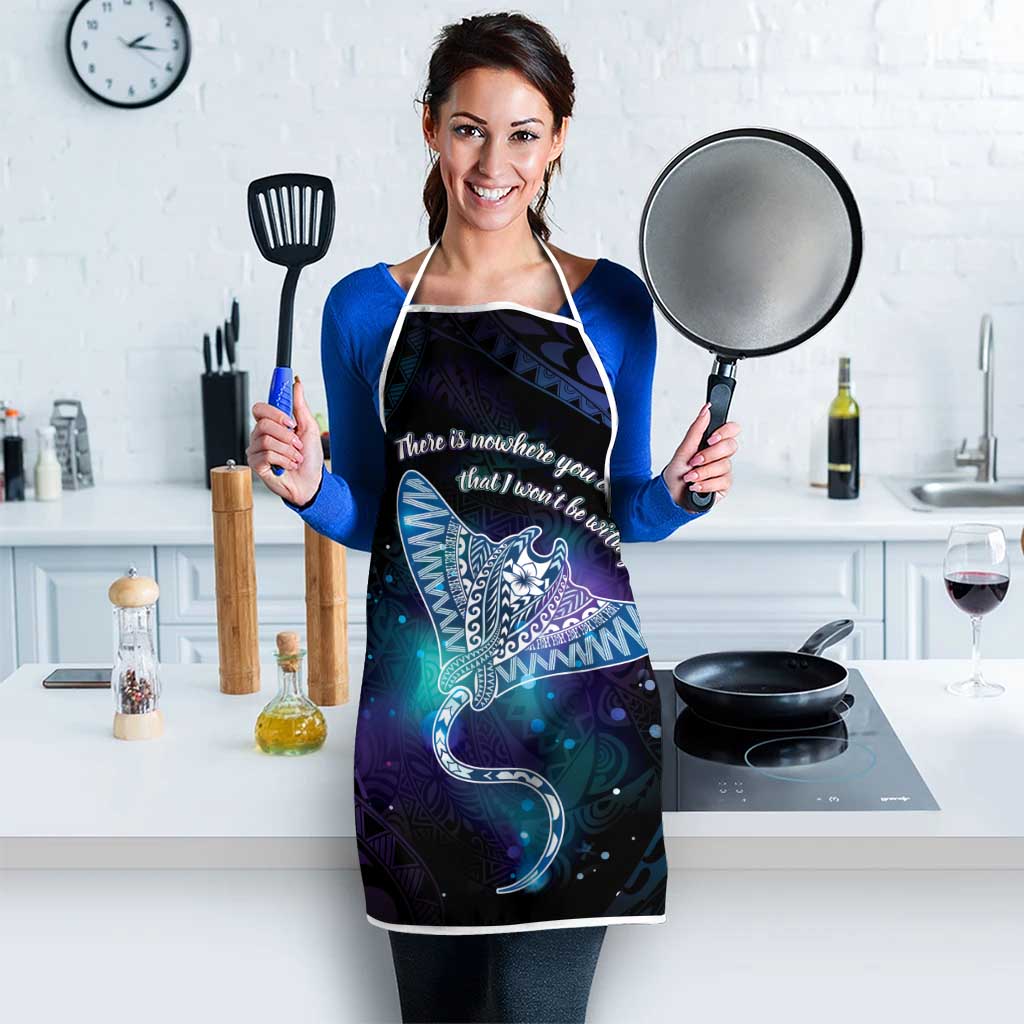 Polynesian Tala Manta Ray Apron Nowhere You Could Go That I Won't Be With You LT7 - Polynesian Pride