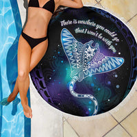 Polynesian Tala Manta Ray Beach Blanket Nowhere You Could Go That I Won't Be With You LT7 - Polynesian Pride