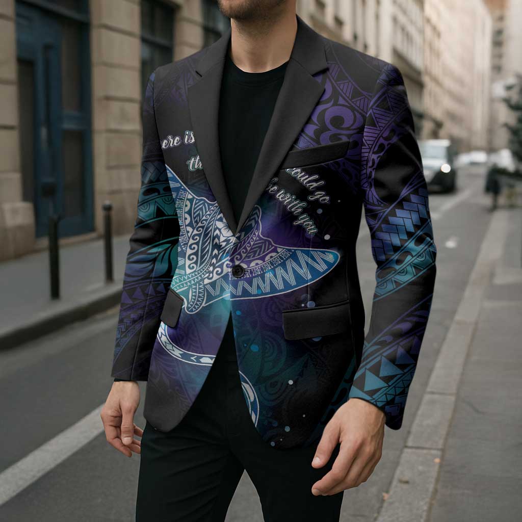 Polynesian Tala Manta Ray Blazer Nowhere You Could Go That I Won't Be With You - Polynesian Pride