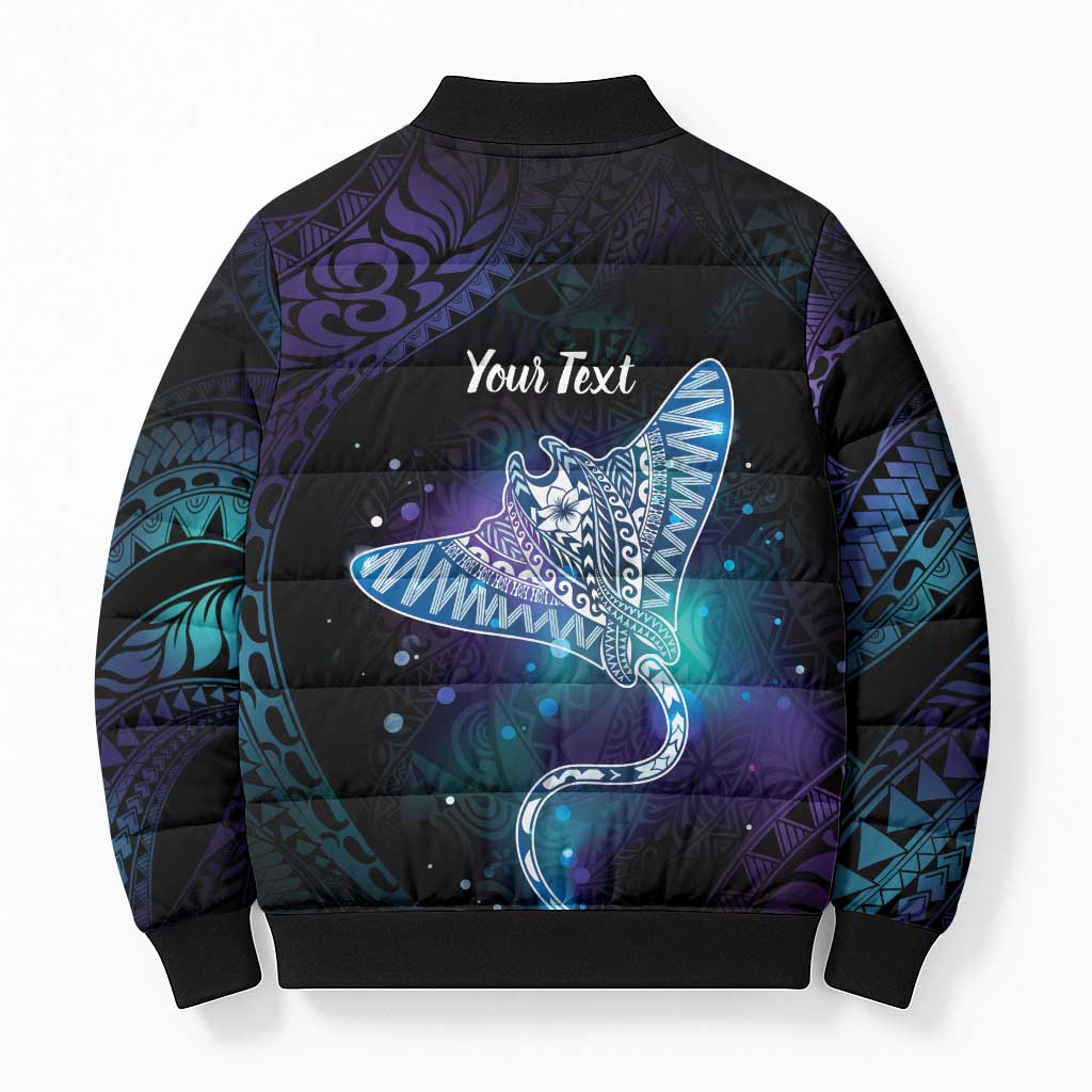 Polynesian Tala Manta Ray Bomber Puffer Jacket Nowhere You Could Go That I Won't Be With You LT7 - Polynesian Pride