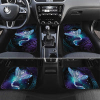 Polynesian Tala Manta Ray Car Mats Nowhere You Could Go That I Won't Be With You LT7 Set 4pcs Purple Teal - Polynesian Pride
