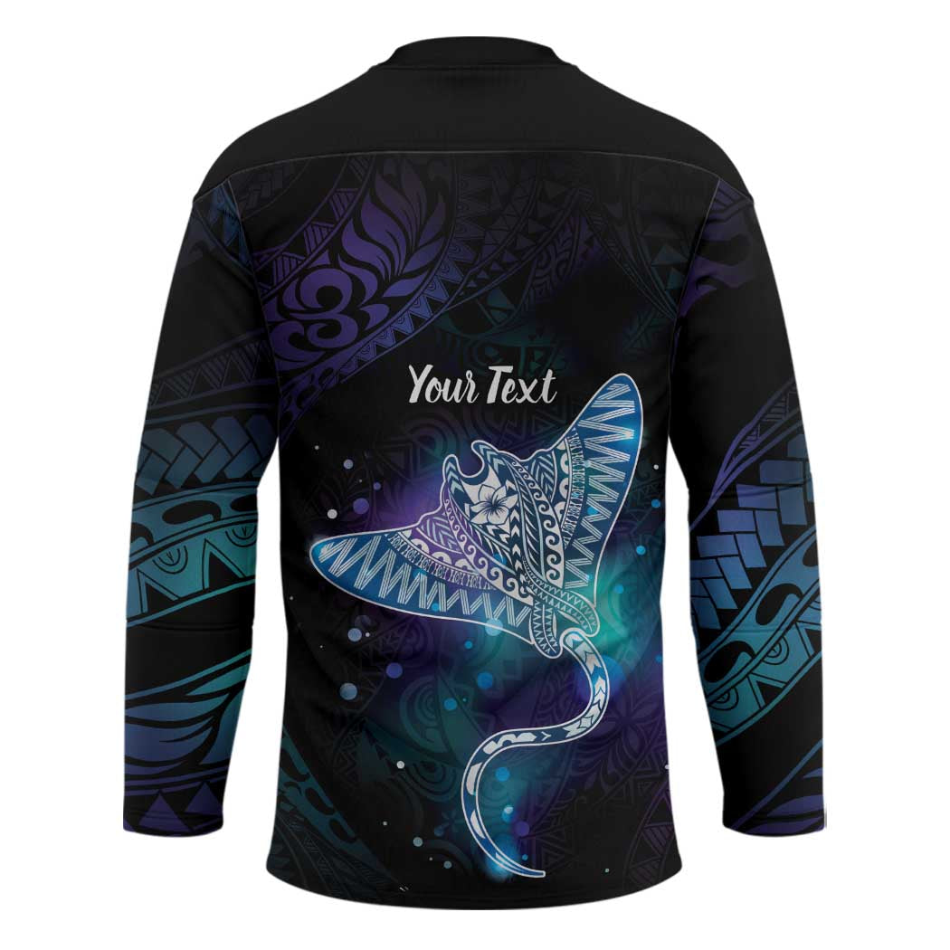 Polynesian Tala Manta Ray Hockey Jersey Nowhere You Could Go That I Won't Be With You LT7 - Polynesian Pride