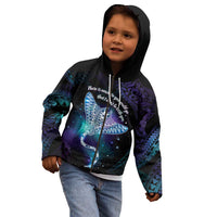 Polynesian Tala Manta Ray Kid Hoodie Nowhere You Could Go That I Won't Be With You - Polynesian Pride