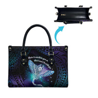 Polynesian Tala Manta Ray Leather Bag Nowhere You Could Go That I Won't Be With You - Polynesian Pride