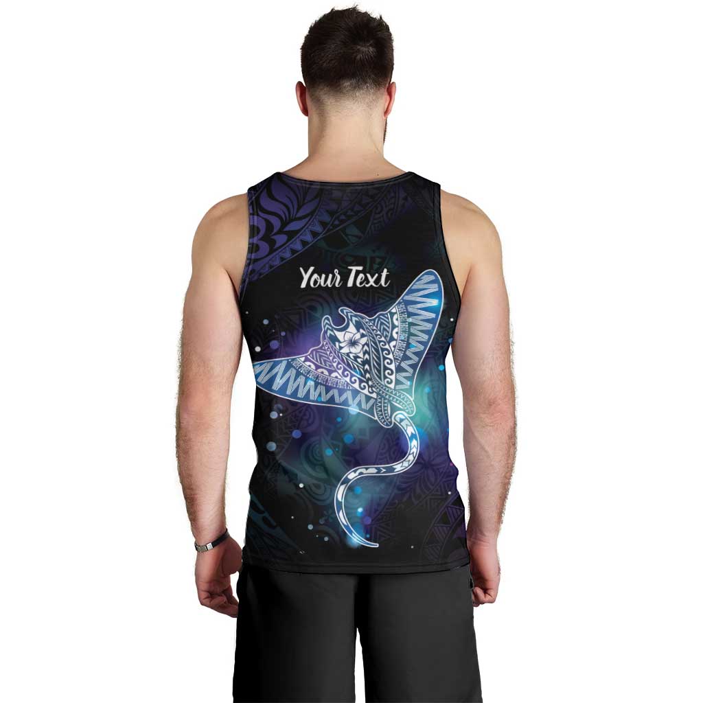 Polynesian Tala Manta Ray Men Tank Top Nowhere You Could Go That I Won't Be With You LT7 - Polynesian Pride