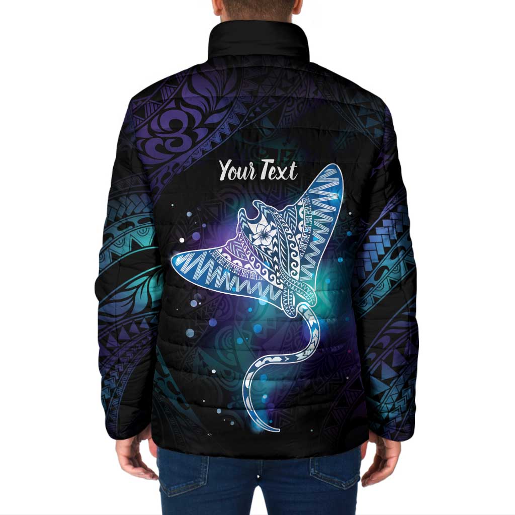 Polynesian Tala Manta Ray Padded Jacket Nowhere You Could Go That I Won't Be With You LT7 - Polynesian Pride