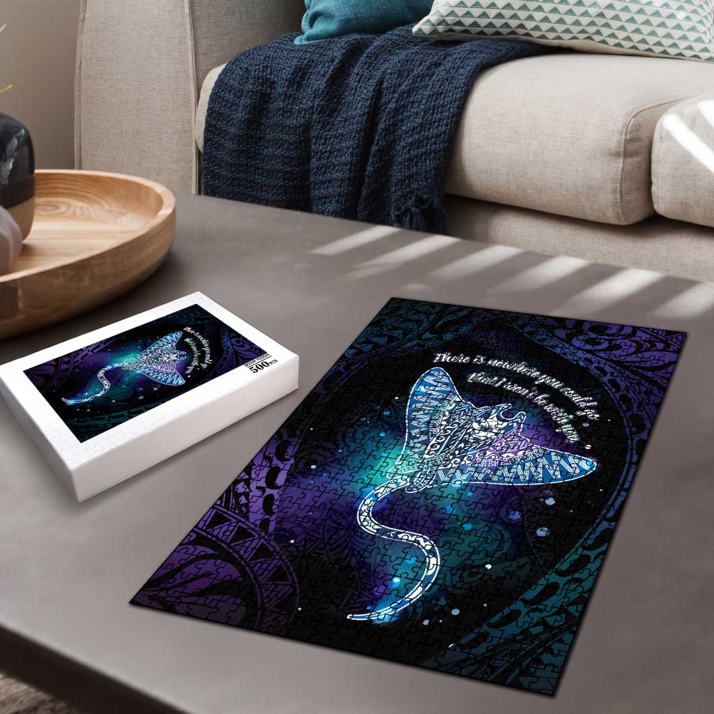 Polynesian Tala Manta Ray Puzzle Nowhere You Could Go That I Won't Be With You LT7 - Polynesian Pride