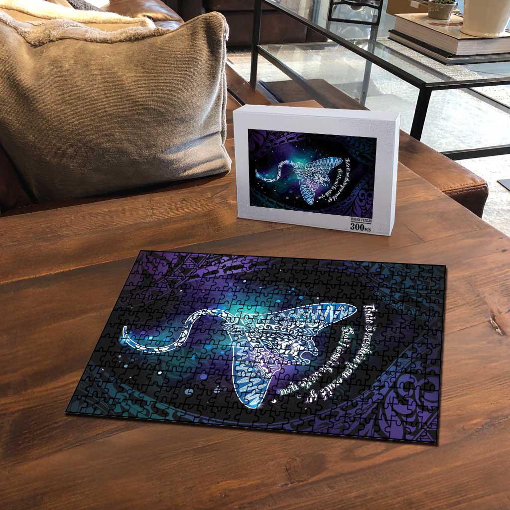 Polynesian Tala Manta Ray Puzzle Nowhere You Could Go That I Won't Be With You LT7 - Polynesian Pride