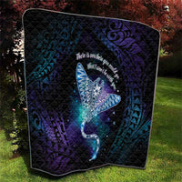 Polynesian Tala Manta Ray Quilt Nowhere You Could Go That I Won't Be With You - Polynesian Pride