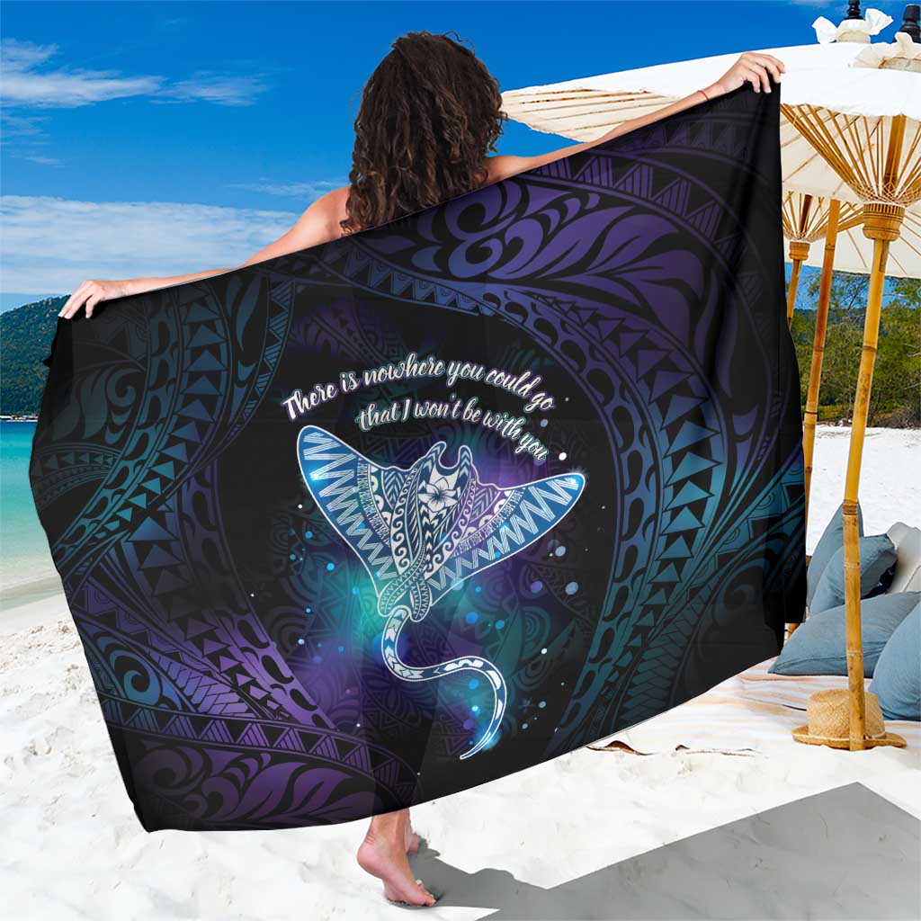 Polynesian Tala Manta Ray Sarong Nowhere You Could Go That I Won't Be With You - Polynesian Pride