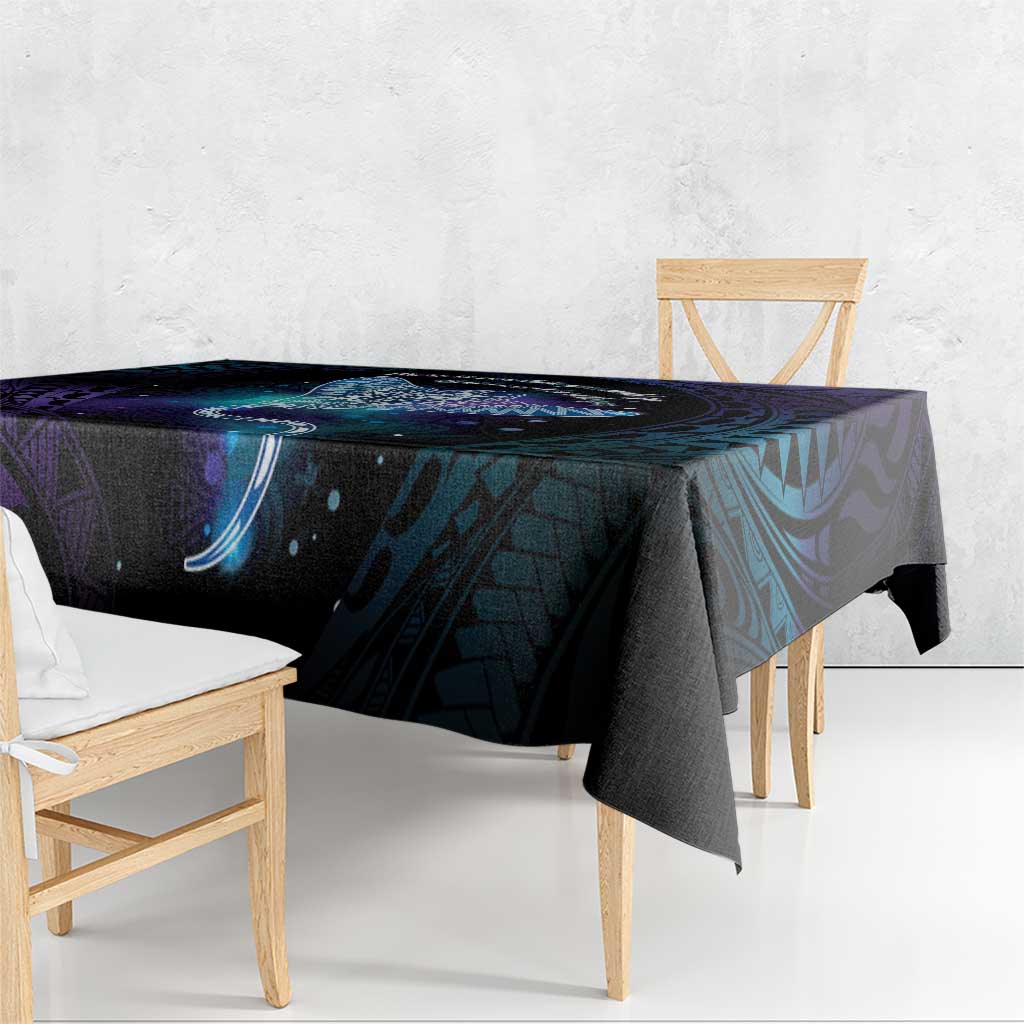 Polynesian Tala Manta Ray Tablecloth Nowhere You Could Go That I Won't Be With You LT7 - Polynesian Pride