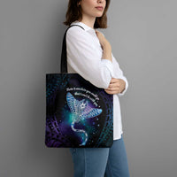 Polynesian Tala Manta Ray Tote Bag Nowhere You Could Go That I Won't Be With You - Polynesian Pride