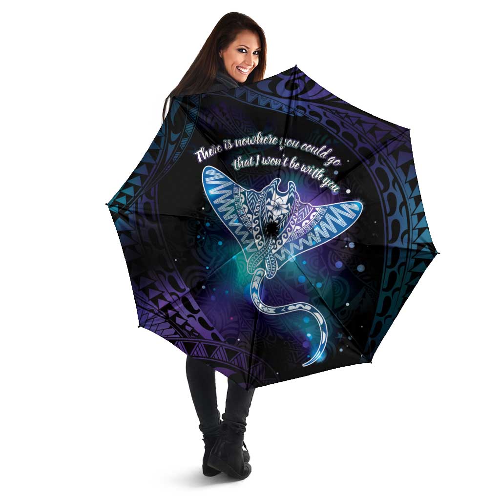 Polynesian Tala Manta Ray Umbrella Nowhere You Could Go That I Won't Be With You LT7 - Polynesian Pride