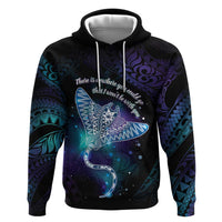 Polynesian Tala Manta Ray Zip Hoodie Nowhere You Could Go That I Won't Be With You - Polynesian Pride