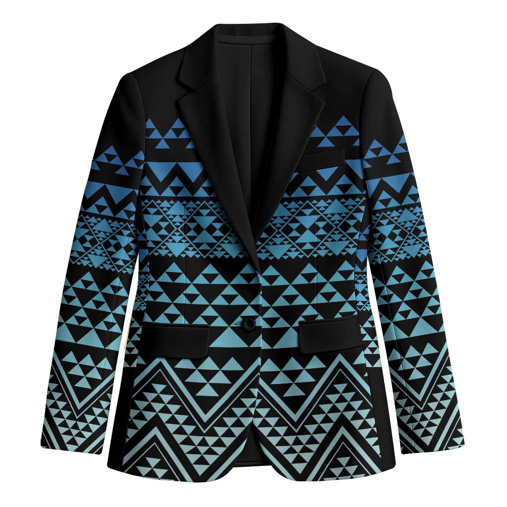 Maori Niho Taniwha Te Wheiao Blazer Moana Blue - Polynesian Pride
