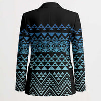 Maori Niho Taniwha Te Wheiao Blazer Moana Blue - Polynesian Pride