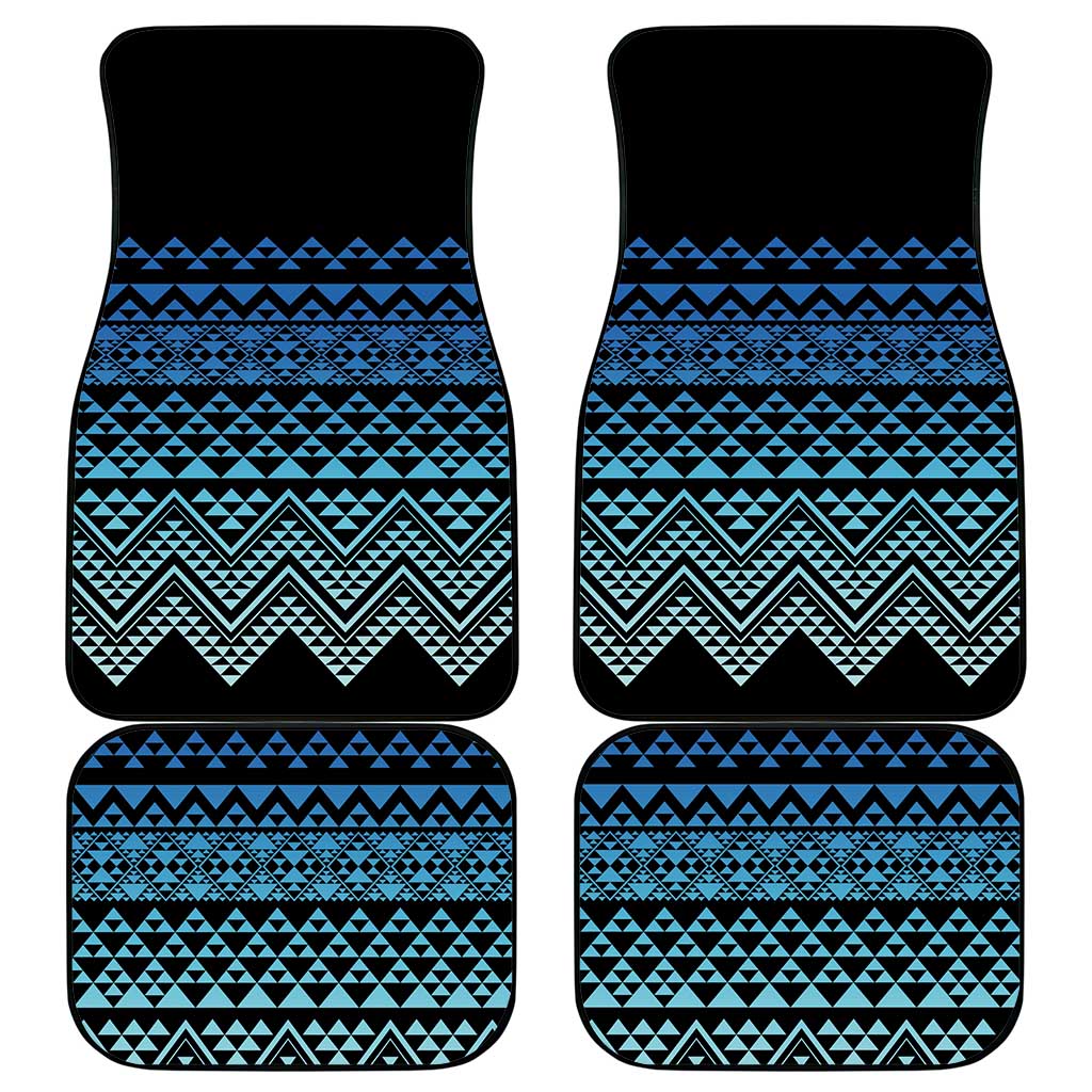 Maori Niho Taniwha Te Wheiao Car Mats Moana Blue - Polynesian Pride