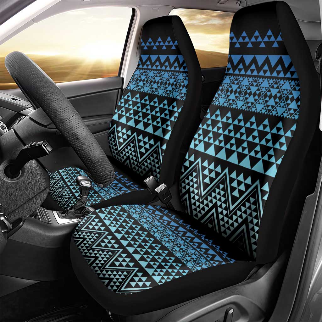 Maori Niho Taniwha Te Wheiao Car Seat Cover Moana Blue - Polynesian Pride