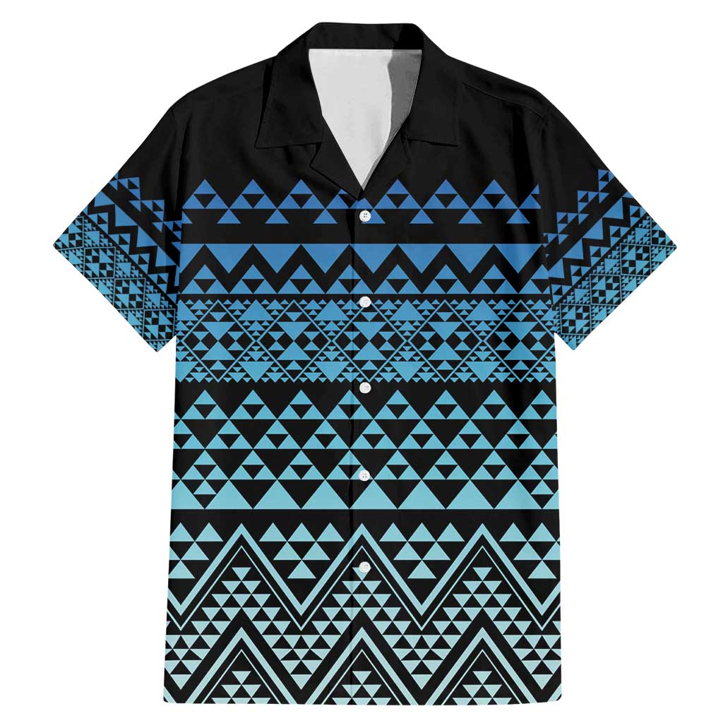 Maori Niho Taniwha Te Wheiao Family Matching Mermaid Dress and Hawaiian Shirt Moana Blue - Polynesian Pride