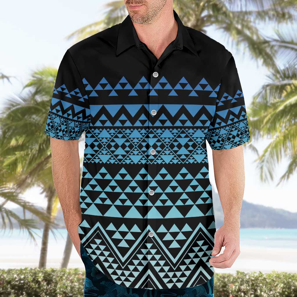 Maori Niho Taniwha Te Wheiao Hawaiian Shirt Moana Blue - Polynesian Pride