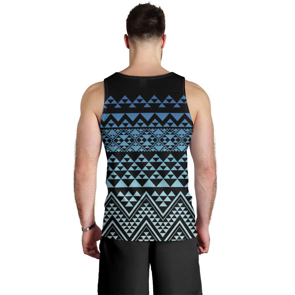 Maori Niho Taniwha Te Wheiao Men Tank Top Moana Blue LT7 - Polynesian Pride