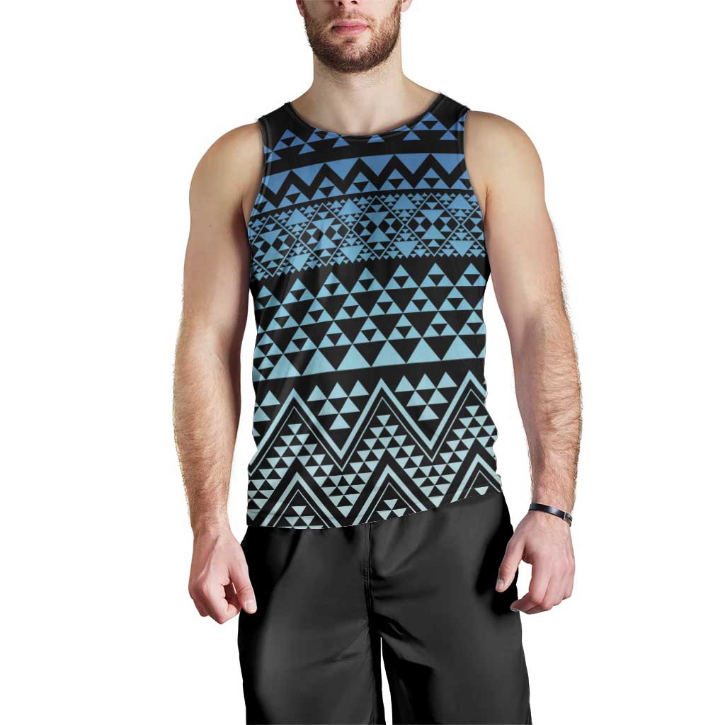 Maori Niho Taniwha Te Wheiao Men Tank Top Moana Blue LT7 - Polynesian Pride