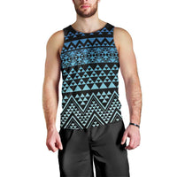 Maori Niho Taniwha Te Wheiao Men Tank Top Moana Blue LT7 - Polynesian Pride
