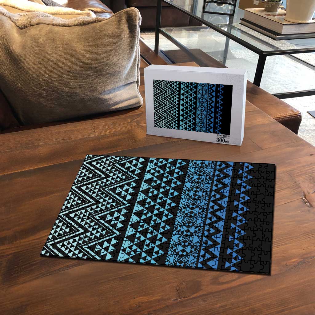 Maori Niho Taniwha Te Wheiao Puzzle Moana Blue - Polynesian Pride