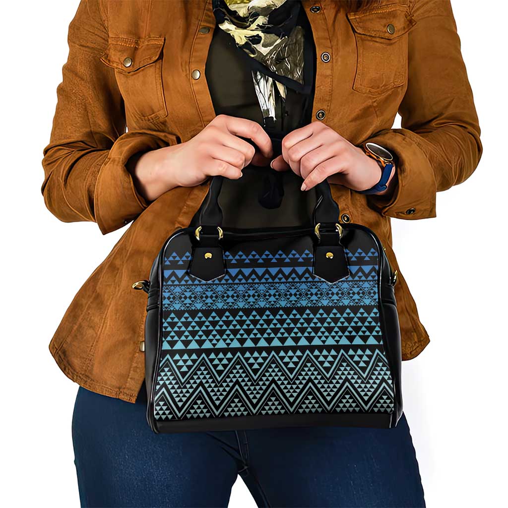 Maori Niho Taniwha Te Wheiao Shoulder Handbag Moana Blue - Polynesian Pride