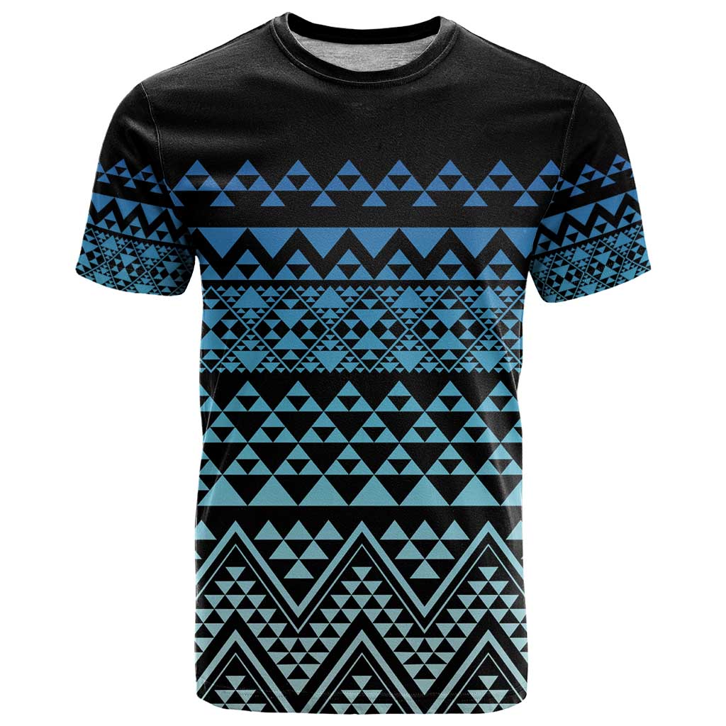 Maori Niho Taniwha Te Wheiao T Shirt Moana Blue - Polynesian Pride